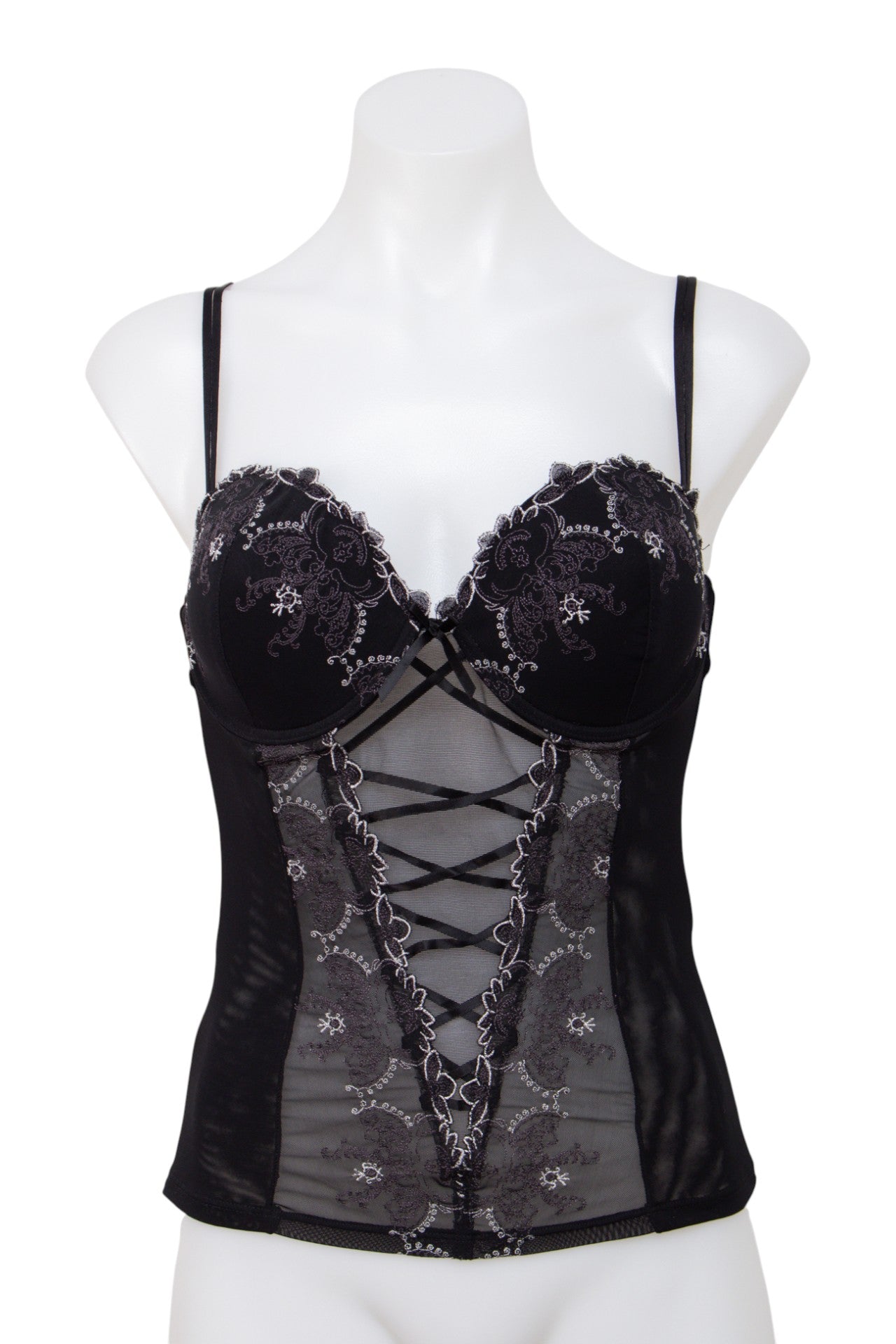 #054 Colours Of The World Camisole Top Black | c. 201 | Size 8