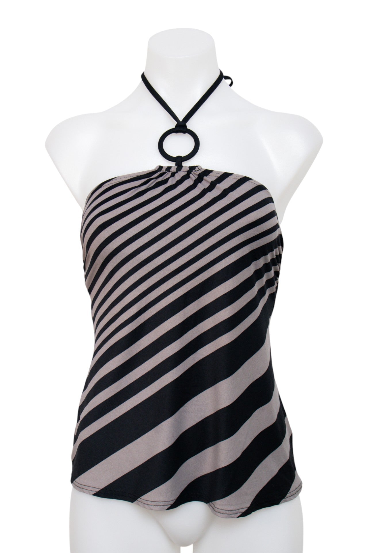 #105 DKNY Swin Halter Top Black | c. 206 | Size 8