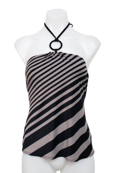 #105 DKNY Swin Halter Top Black | c. 206 | Size 8