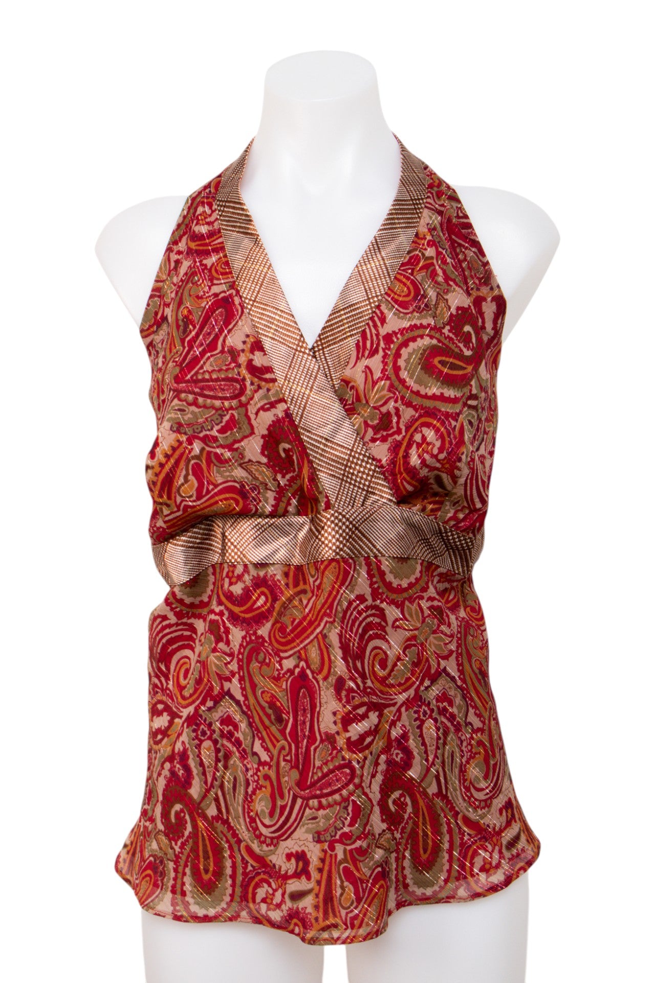 #007 Lane Bryant Halter Top Red | c. | Size 12