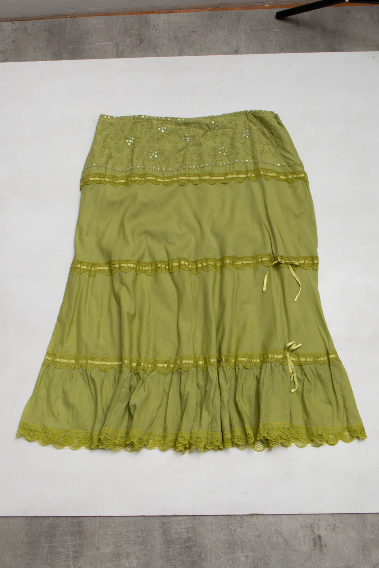 #174 Skirt Green | c. 197 | Size 16