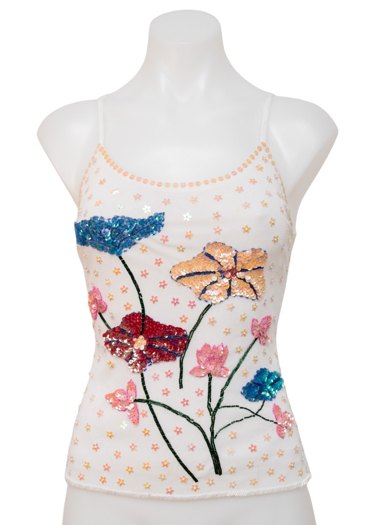 #009 Romon Cami White | c. 210 | Size 8