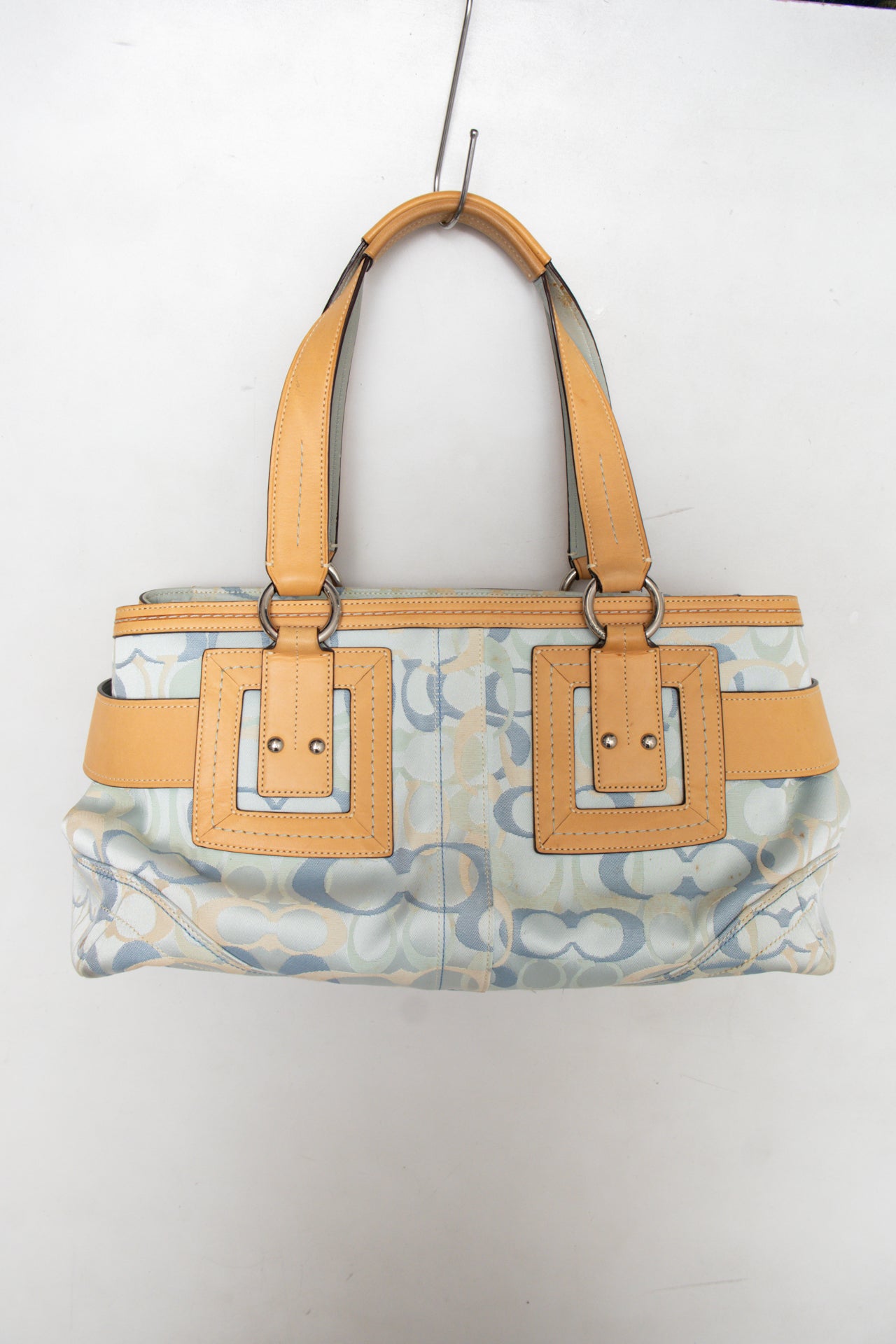 #145 Coach Shoulder Bag Blue | c. 184 | Size