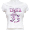 #70 Spot Camisole Top White | c. 193 | Size 8