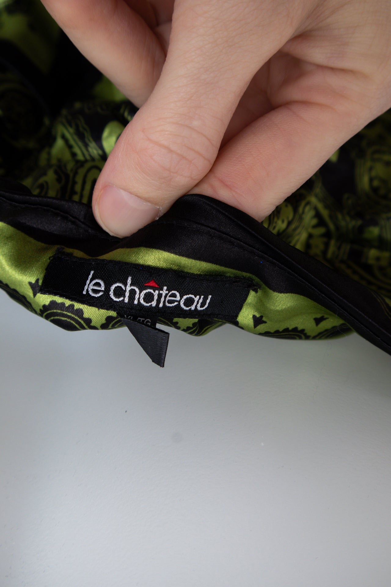 #54 Le Chateau Halter Top Green | c. 197 | Size 10/12