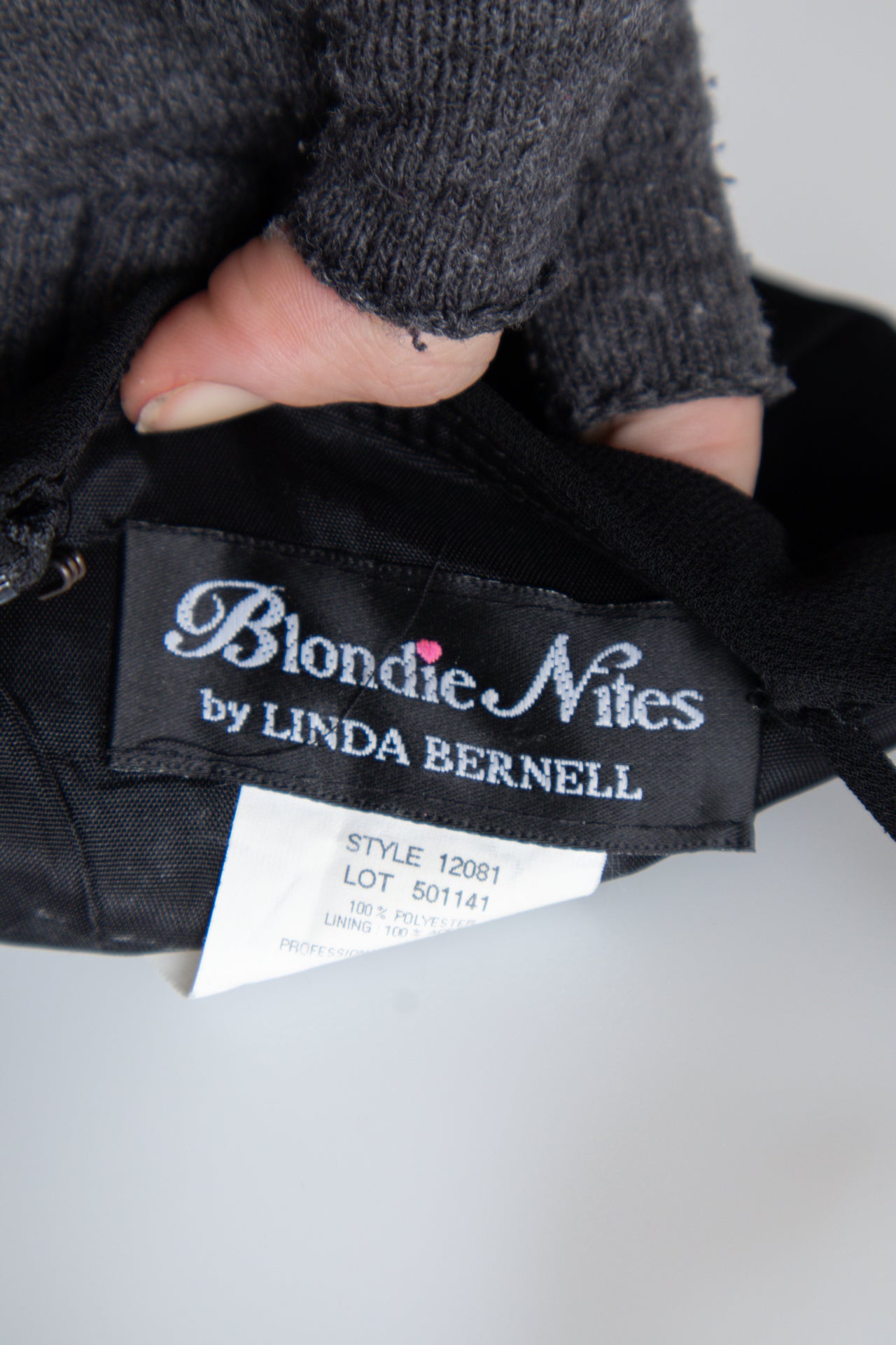 #153 Blondie Nites By Linda Bernell Camisole Dress Black | c. 192 | Size 10