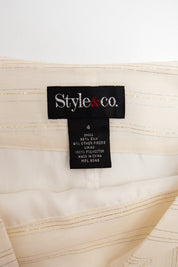 #114 Style & Co. Long Skirt White | c. 213 | Size 6