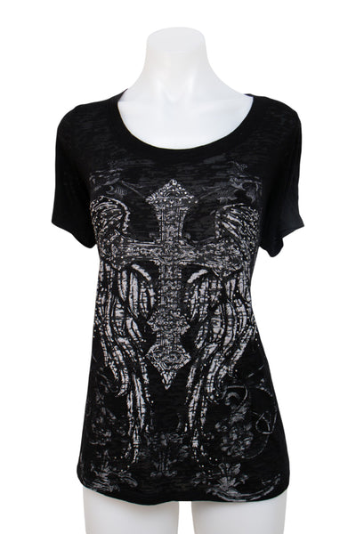 #079 Guns N' Roses By Bus Stop T-shirt Black | c. | Size 14
