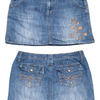 #055 Faded Glory Mini Skirt Blue | c. 204 | Size 10