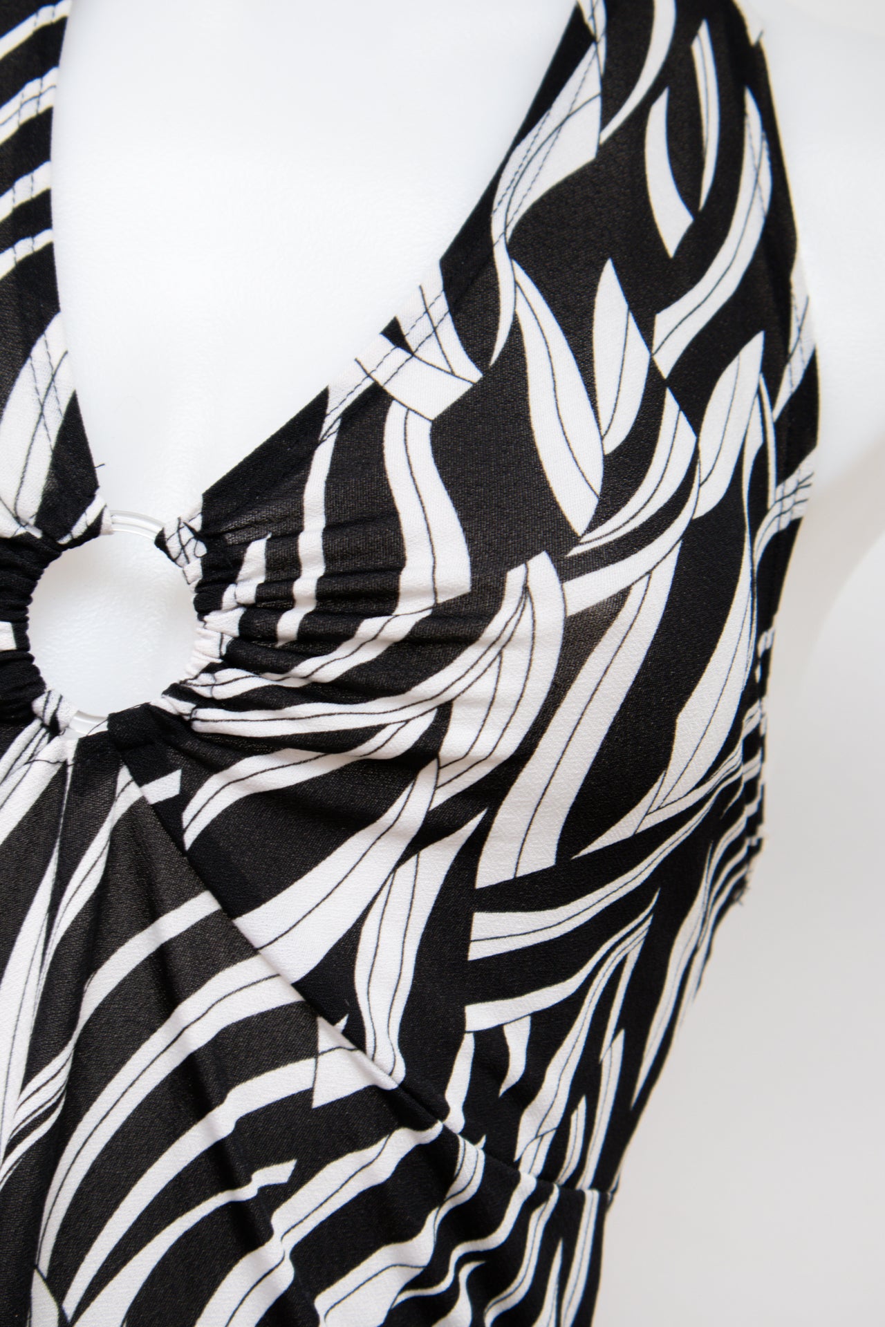 #41 Orange U.S.A Halter Top Black | c. 198 | Size 10