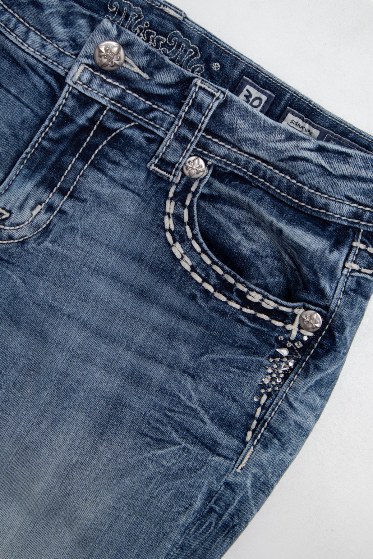 #079 Miss Me Capris Blue | c. 209 | Size 8/10