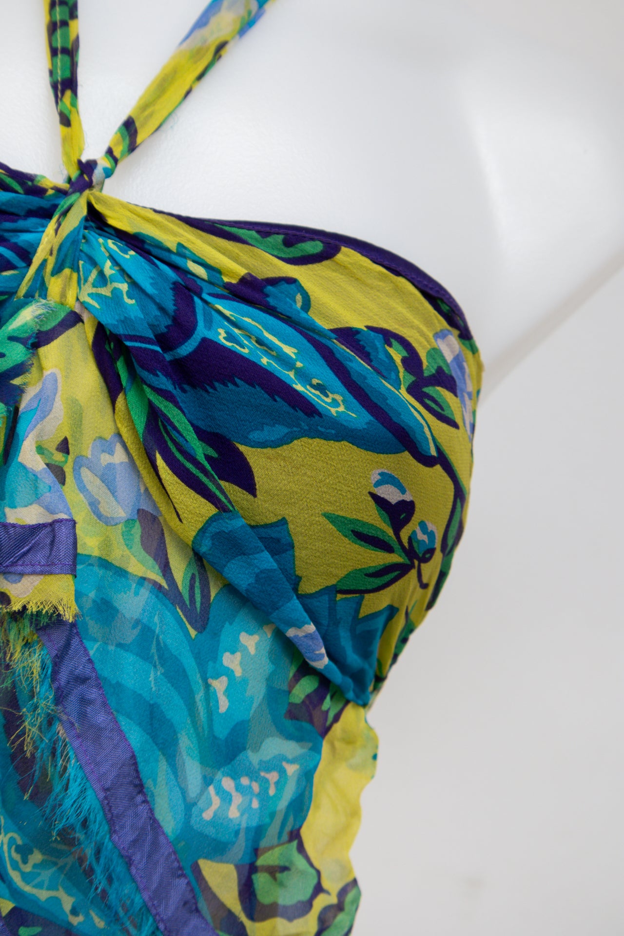 #200 Nu Halter Top Yellow | c. 197 | Size 8
