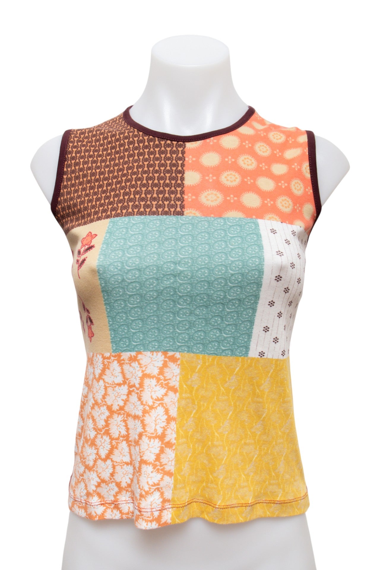 #22 Globe Tank Top Orange | c. 191 | Size 10