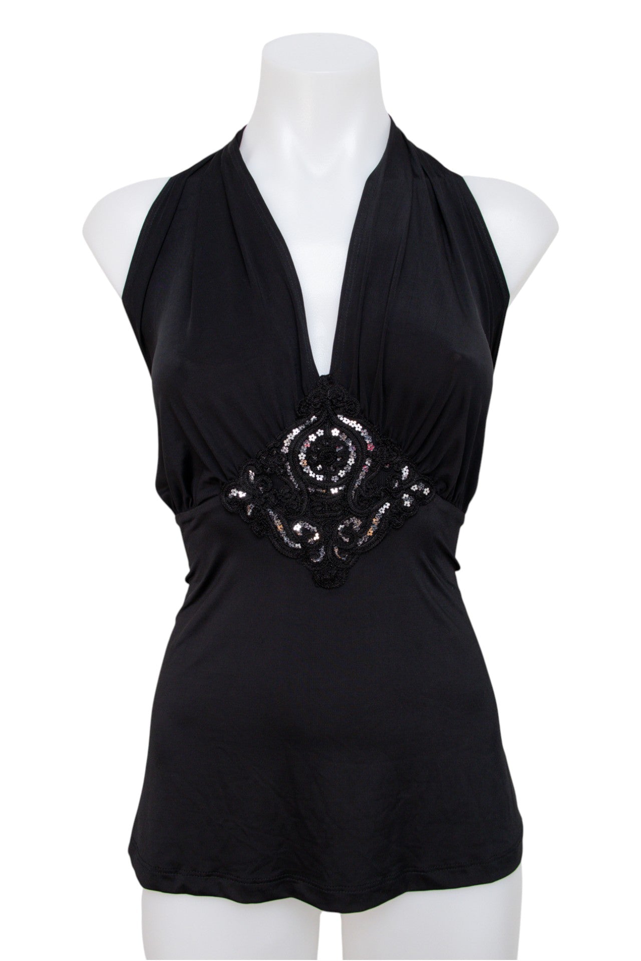 #041 Georgiou Studio Halter Top Black | c. 199 | Size 10
