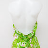 #008 Tangents Halter Top Green | c. 201 | Size 12