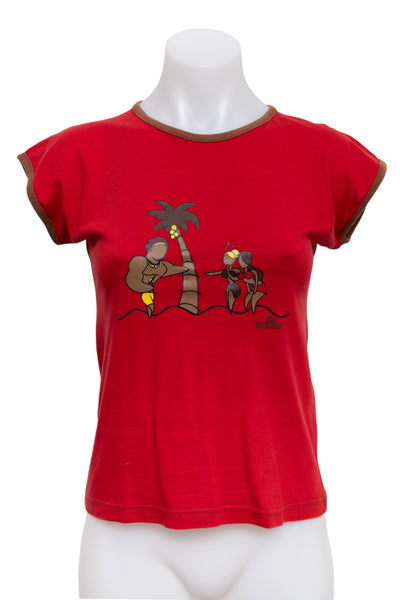 #82 Barceló T-shirt Red | c. 193 | Size 12