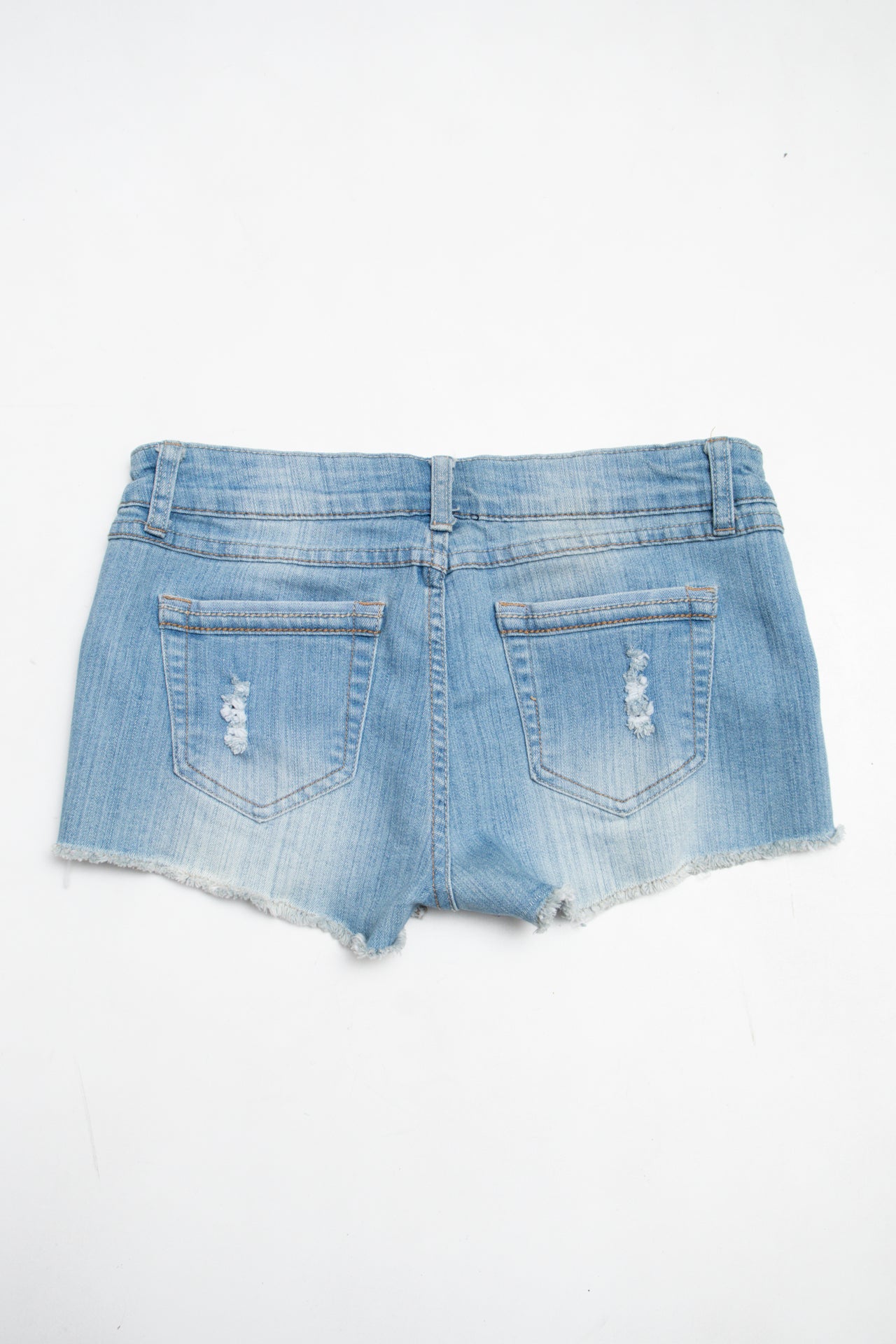 #172 Blue Asphalt Denim Shorts Blue | c. 203 | Size 8