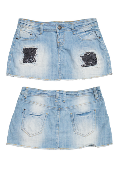 #159 D&g Young Skirt Blue | c. 203 | Size 6