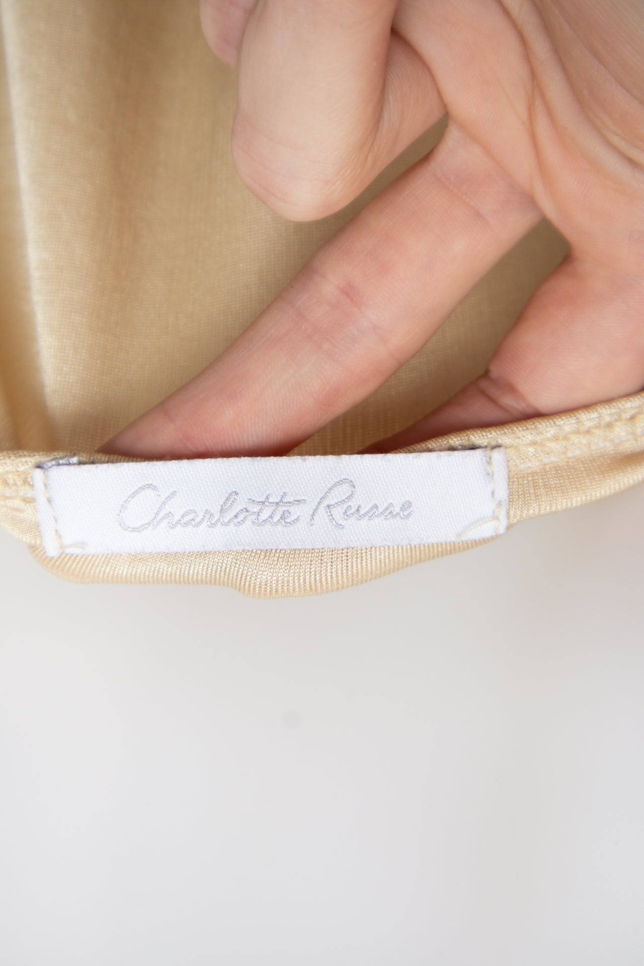 #04 Charlotte Russe Cami Top Beige | c. 196 | Size 10/12