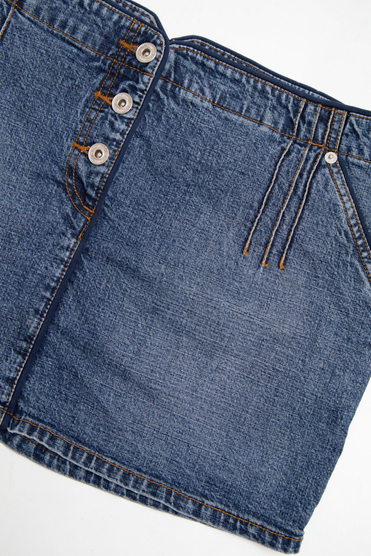 #058 10 Mini Skirt Blue | c. 204 | Size 14