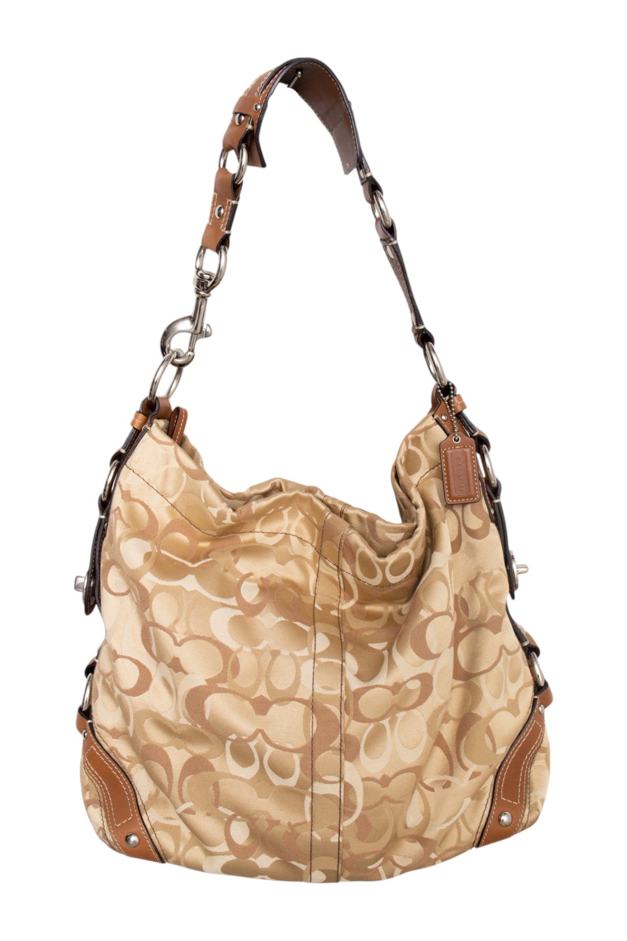 #195 Coach Shoulder Bag Beige | c. 195 | Size