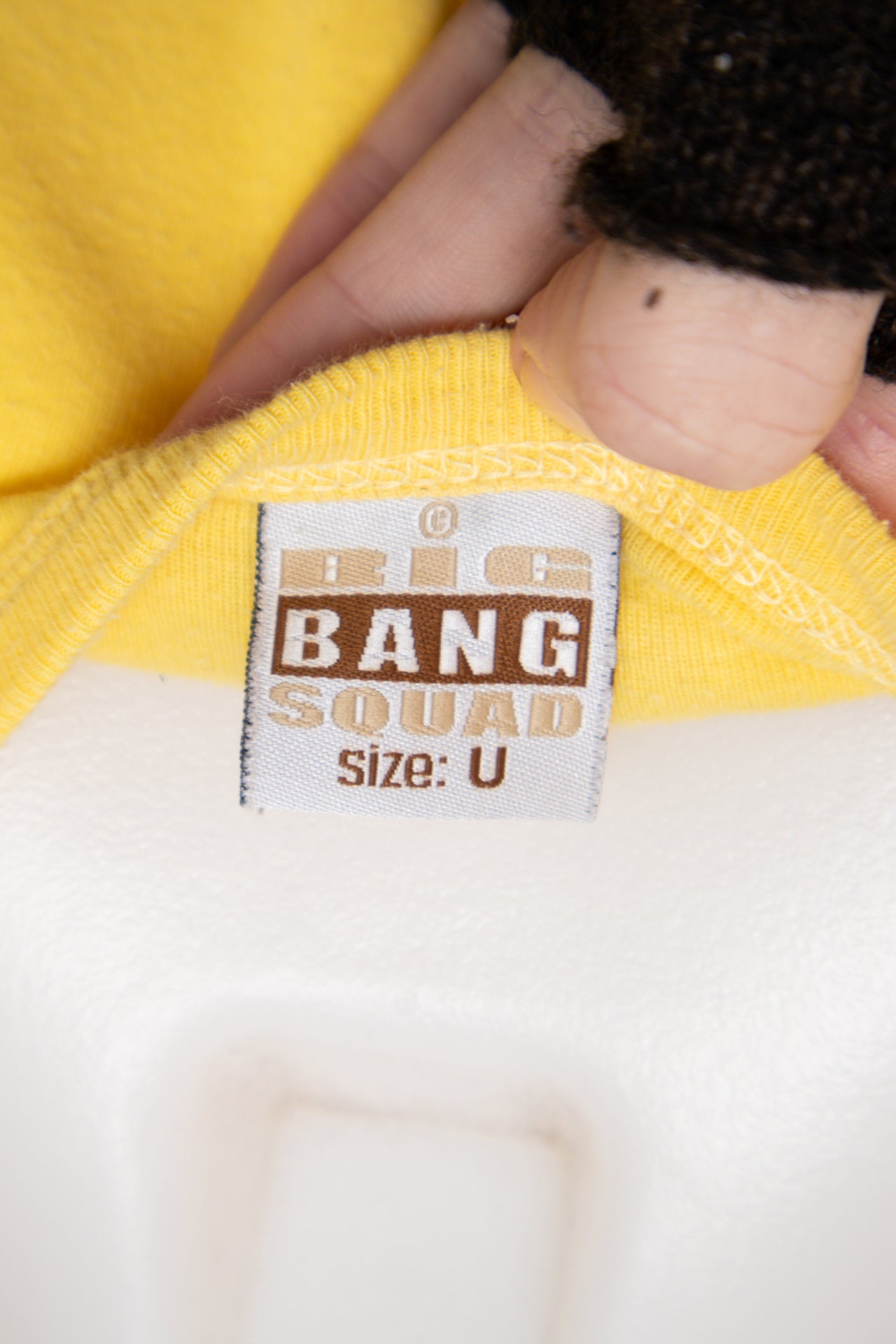 #050 Big Bang Squad Baby Tee Yellow | c. 211 | Size 10