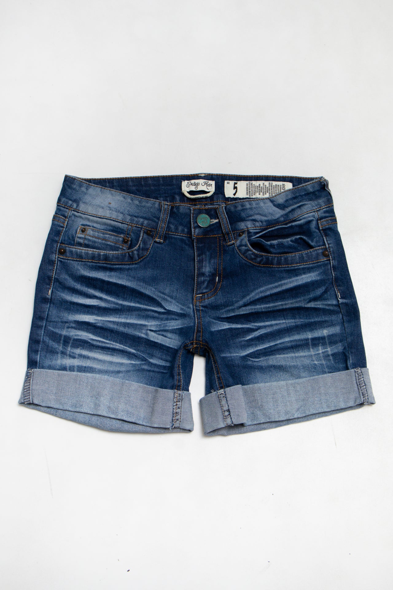 #144 Indigio Rein Denim Shorts Blue | c. 190 | Size 6