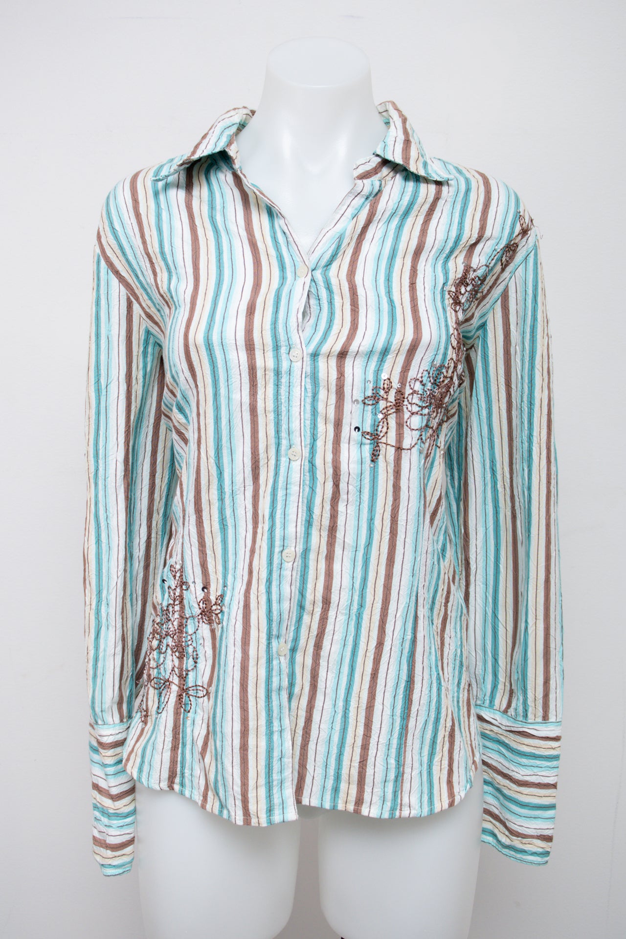 #048 Point Zero Long Sleeve Blue | c. 209 | Size 12