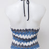 #007 Hourglass Cami Top Blue | c. 204 | Size 8