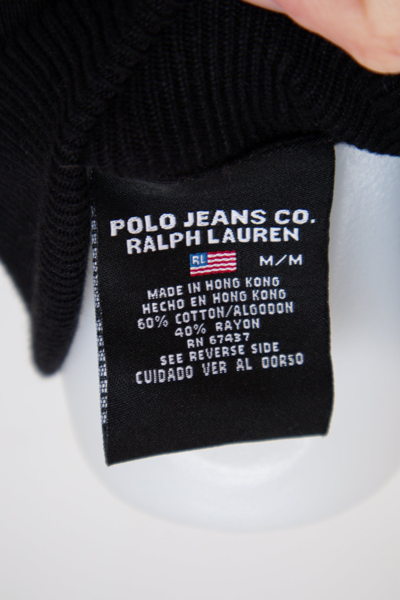 #156 Polo Jeans Co. Ralph Lauren T-shirt Black | c. | Size 8