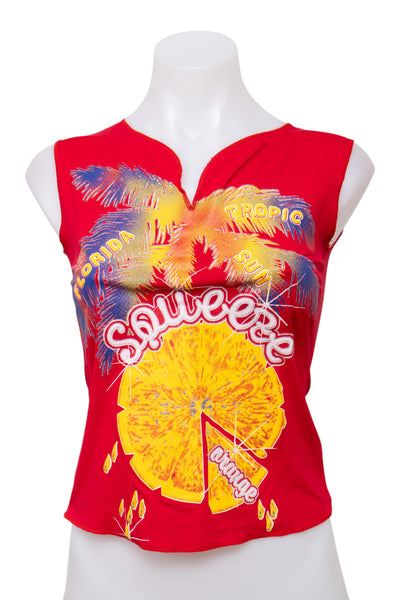 #033 South Beach Tank Top Red | c. 204 | Size 8
