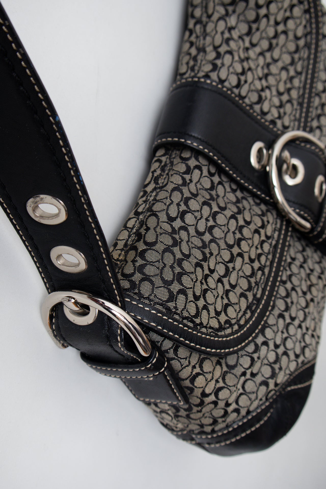 #214 Coach Shoulder Bag Black | c. 199 | Size