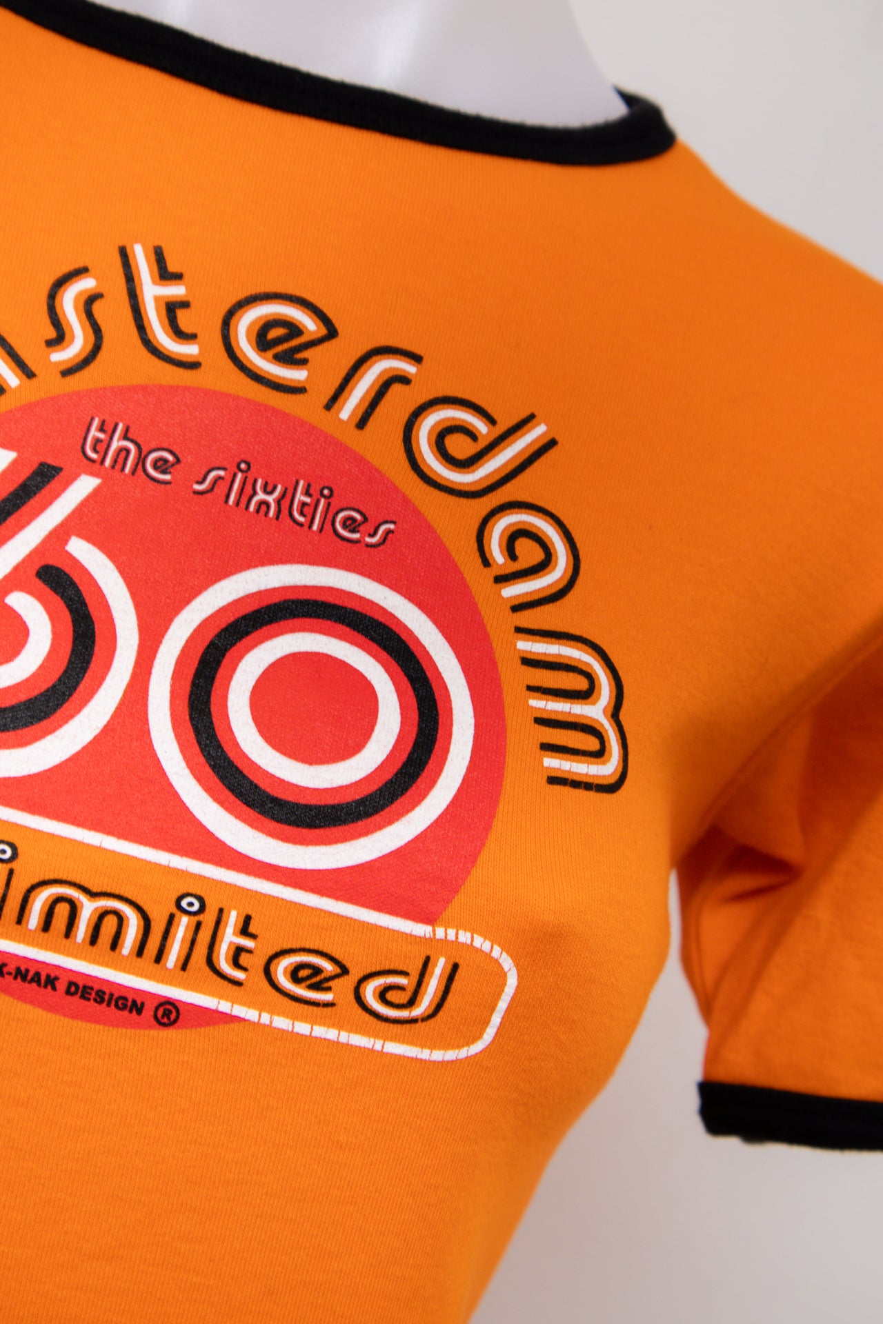 #51 Nik-Nak Design T-shirt Orange | c. 195 | Size 6/8/10