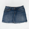 #153 Hydraulic Denim Mini Skirt Blue | c. 190 | Size 6