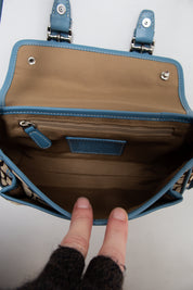 #196 Coach Shoulder Bag Blue | c. 202 | Size
