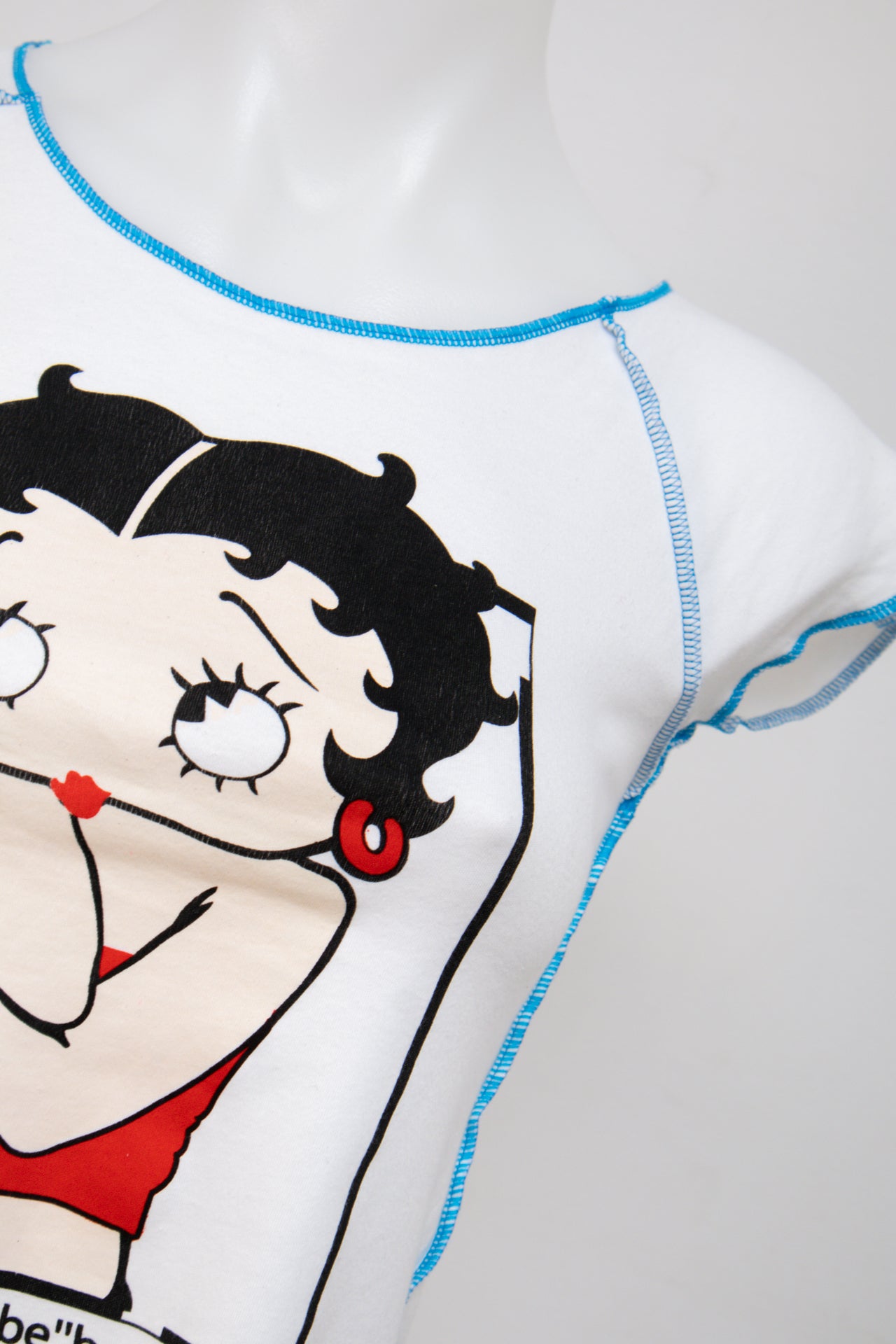 #044 Betty Boop T-shirt White | c. 201 | Size 8