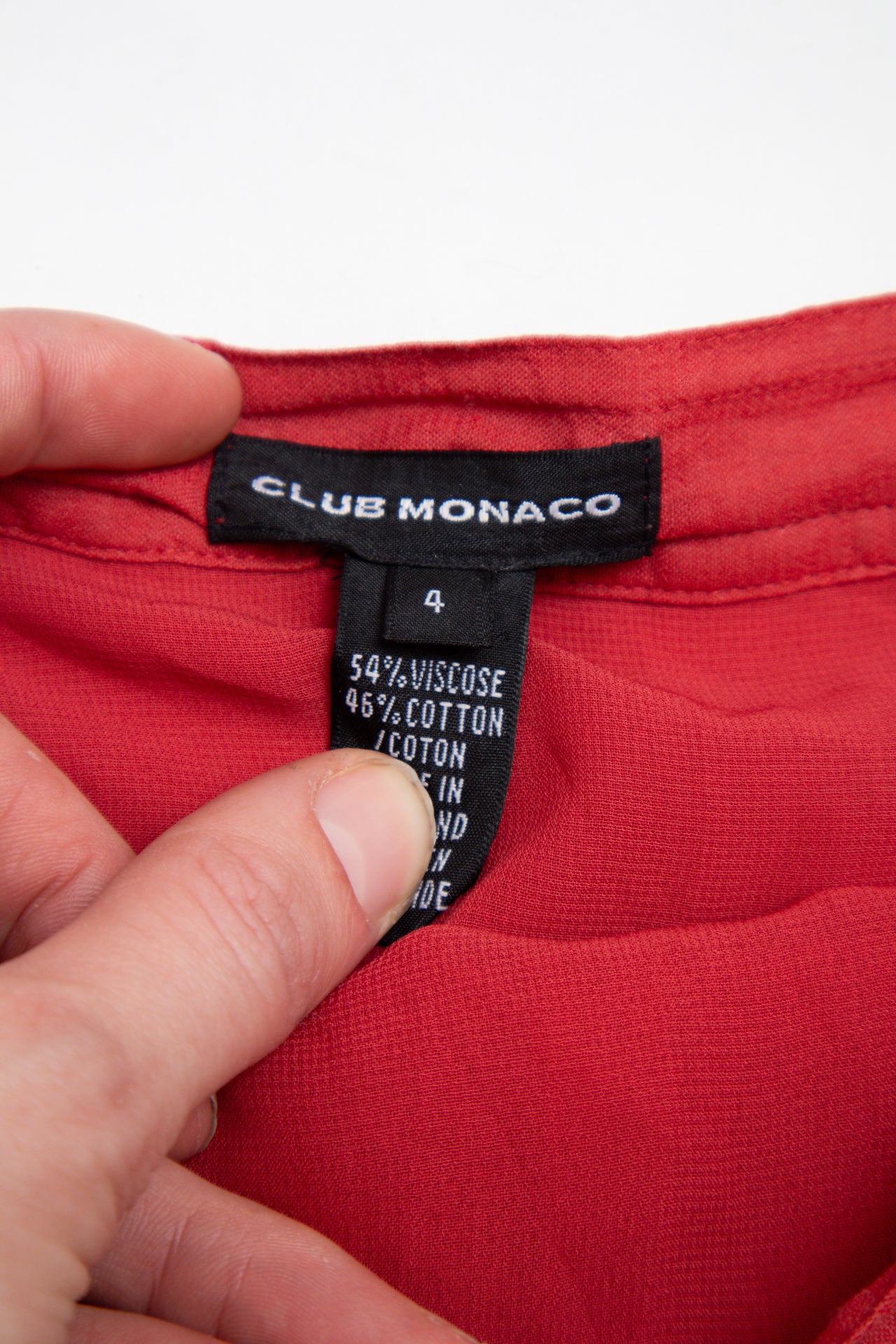 #119 Club Monaco Mini Skirt Red | c. 201 | Size 8