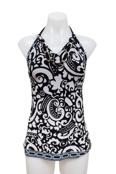 #89 White House Black Market Halter Top Black | c. 187 | Size 8