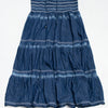 #141 Indigo & Lace Skirt Blue | c. 193 | Size 10/12