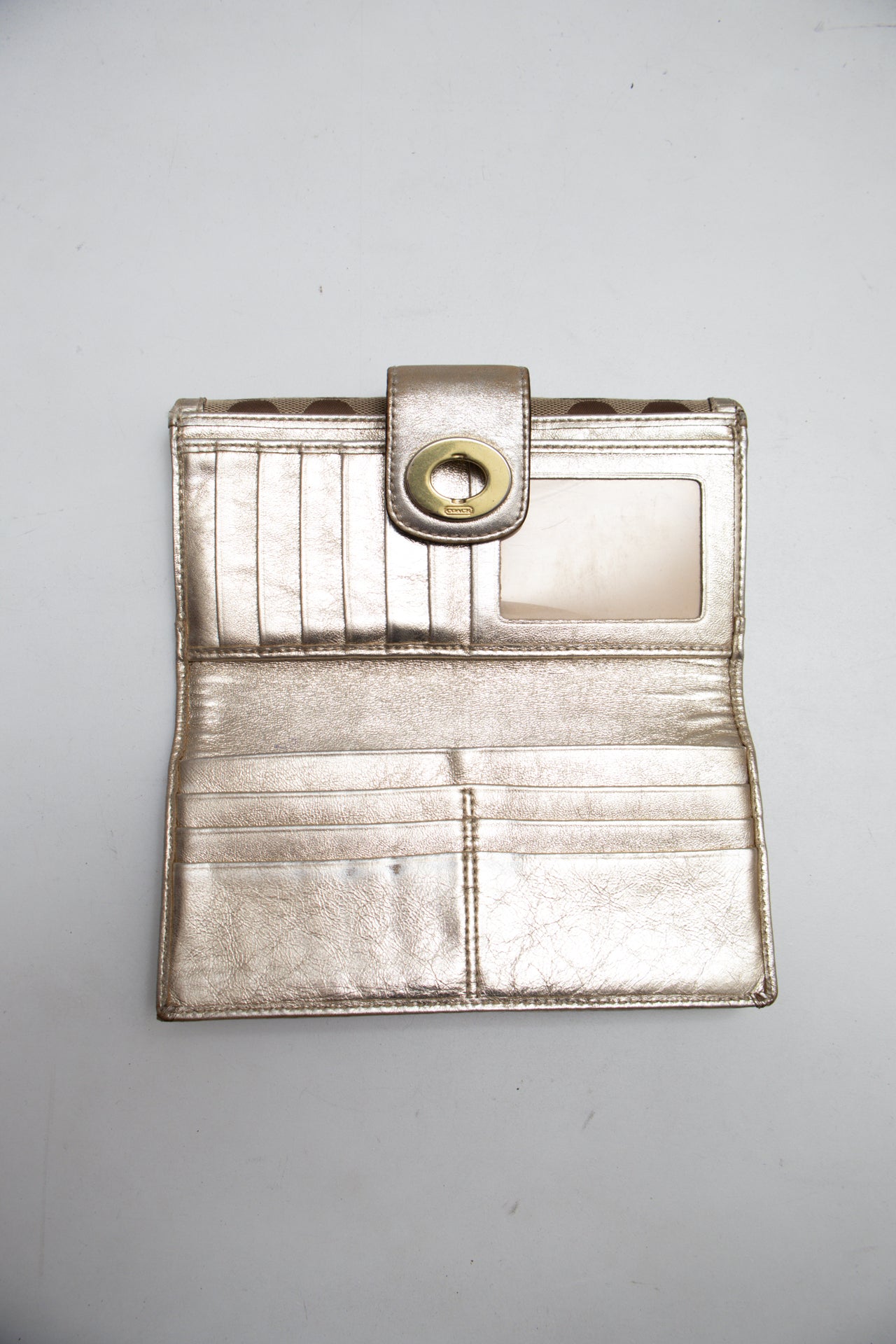 #198 Coach Wallet Brown | c. 205 | Size
