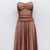 #157 Speechless Mini Skirt Brown | c. 192 | Size 10