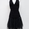 #162 Windsor Halter Top Black | c. 195 | Size 12