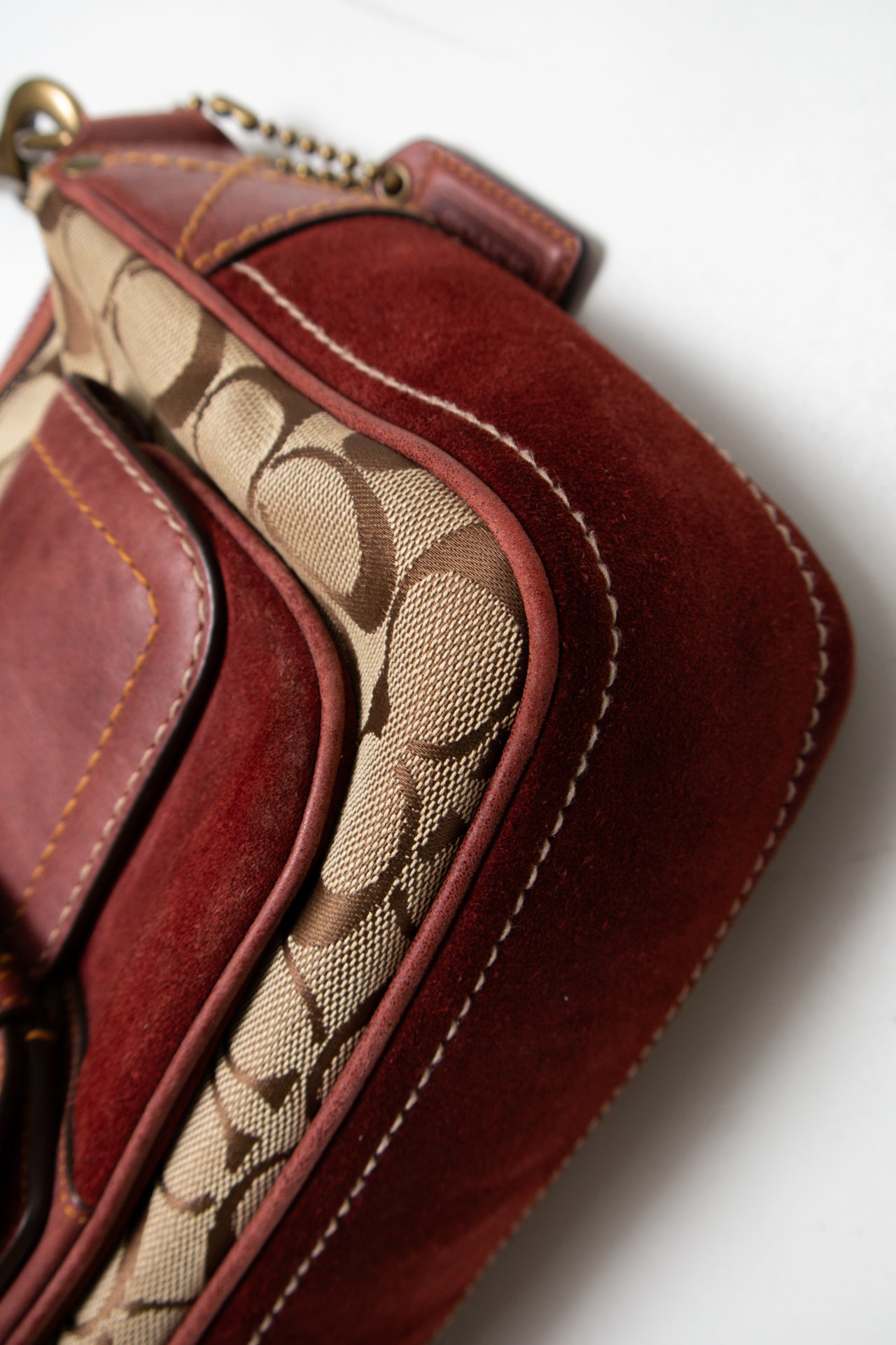 #153 Coach Shoulder Bag Brown | c. 187 | Size