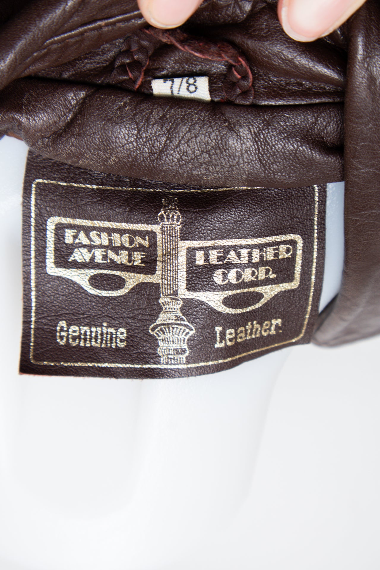 #107 Fashion Avenue Leather Corp. Pants Brown | c. 192 | Size 8