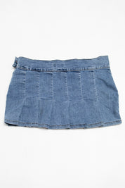 #087 Acid Blue Mini Skirt Blue | c. 203 | Size 12