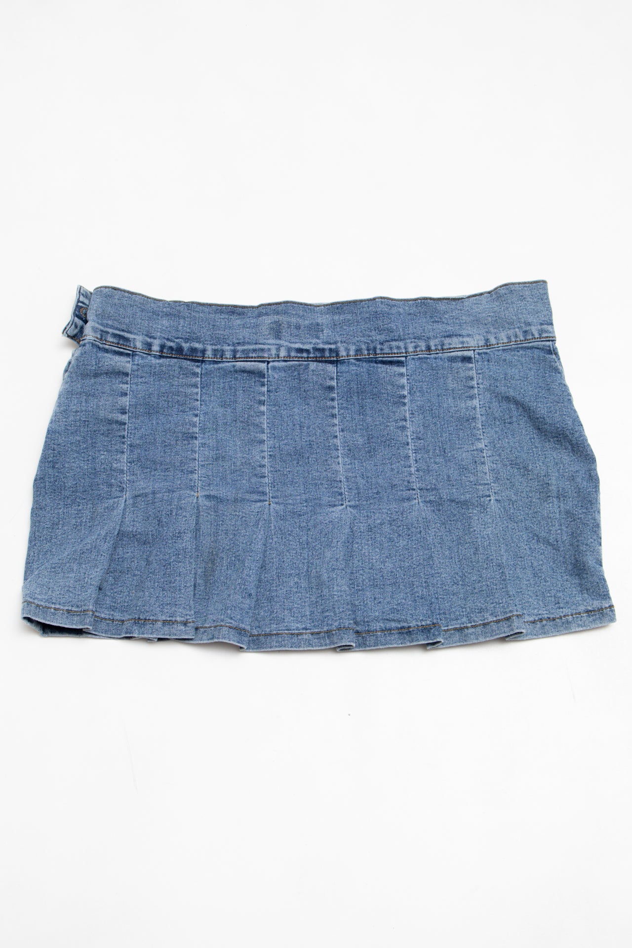 #087 Acid Blue Mini Skirt Blue | c. 203 | Size 12