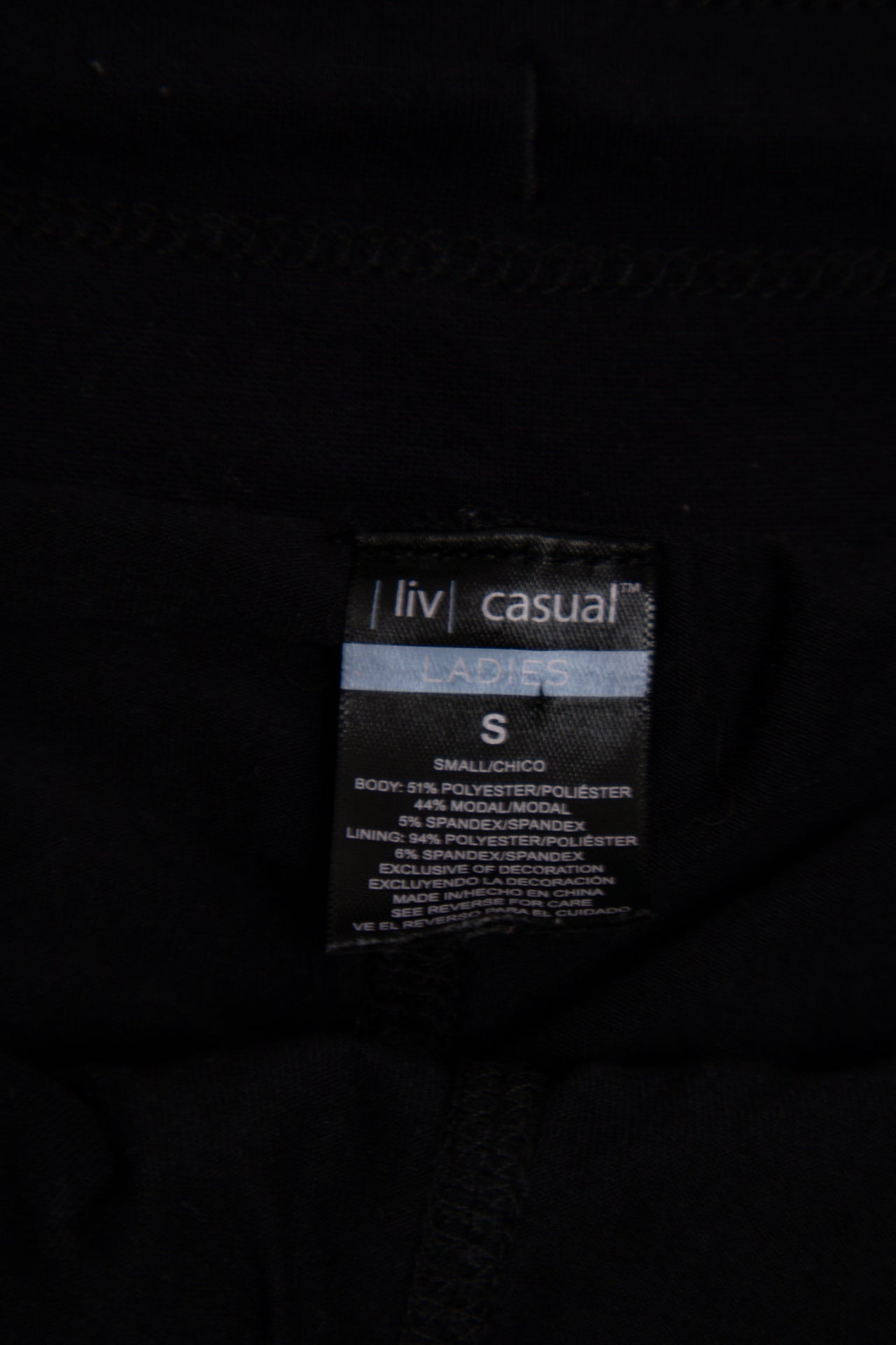 #127 Liv Casual Skirt Black | c. 197 | Size 8