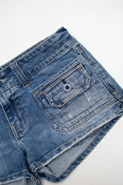 #068 American Eagle Outfitters Booty Short Blue | c. 213 | Size 6
