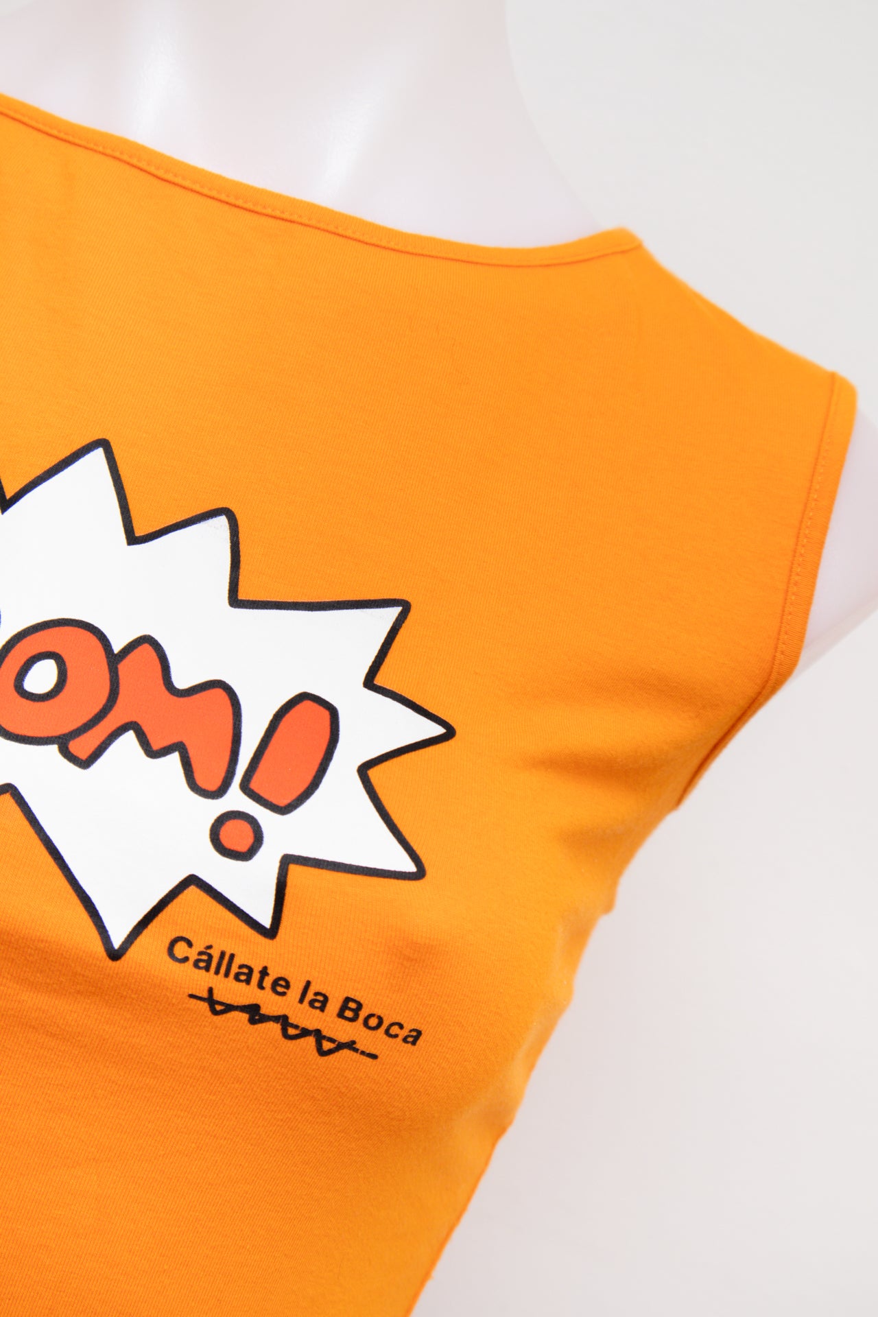 #87 Cállate La Boca Tank Top Orange | c. 193 | Size 10