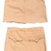 #128 Bebina Jeans Mini Skirt Beige | c. 196 | Size 8